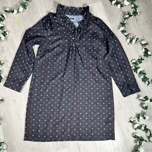 Mud Pie Black and Red Patterned Dress